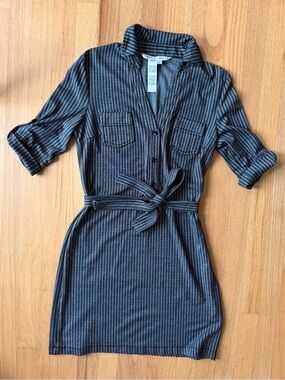 Max Studio Mini Dress with Tie Waist